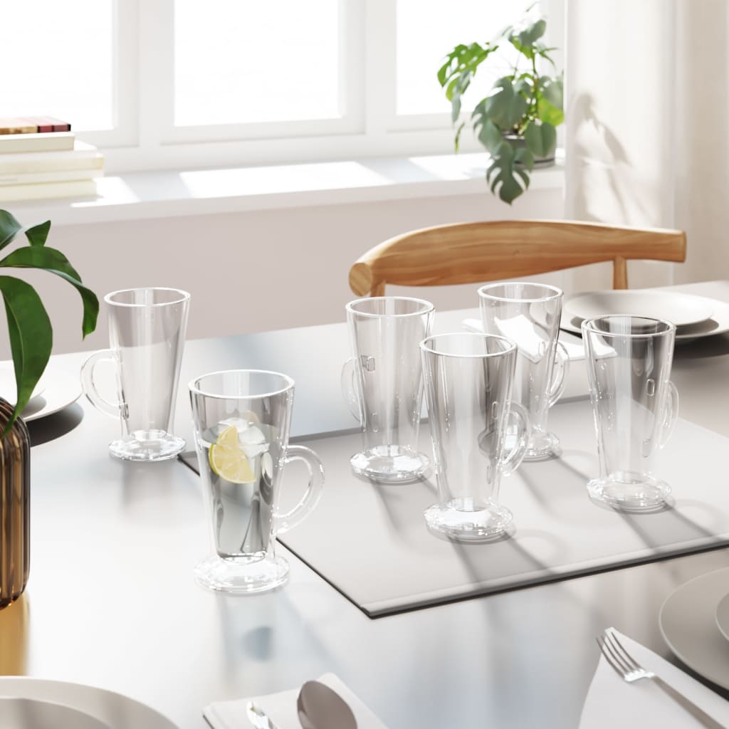 Bicchieri Per Caffè Latte Con Manico 6 Pcs 250 Ml