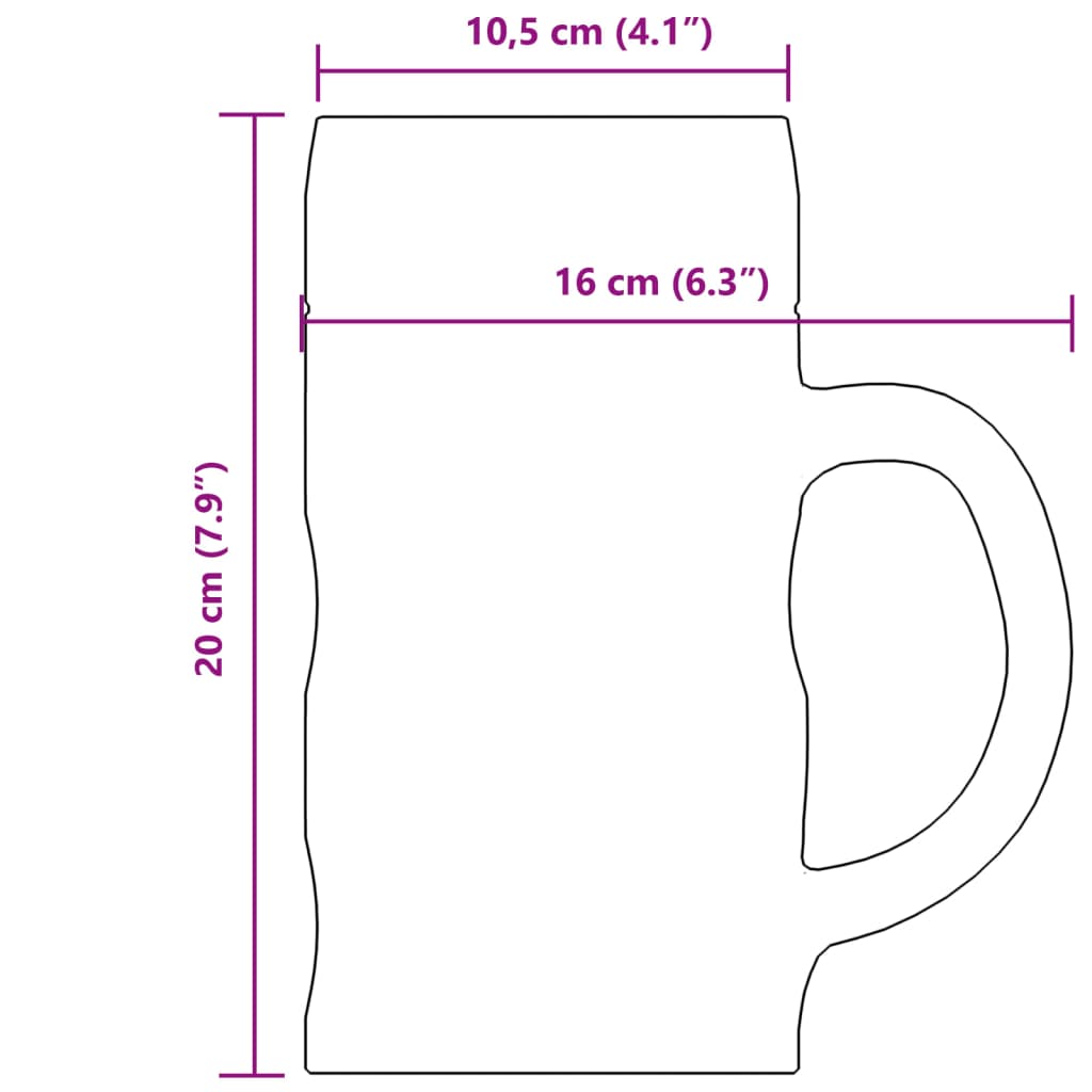 Bicchieri Da Pinta In Vetro 6 Pz