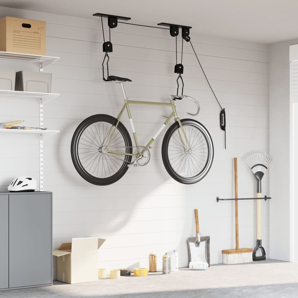 Sollevatori Per Bici Con Supporto A Soffitto 2 Pz 20 Kg
