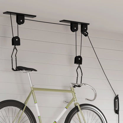 Sollevatori Per Bici Con Supporto A Soffitto 2 Pz 20 Kg