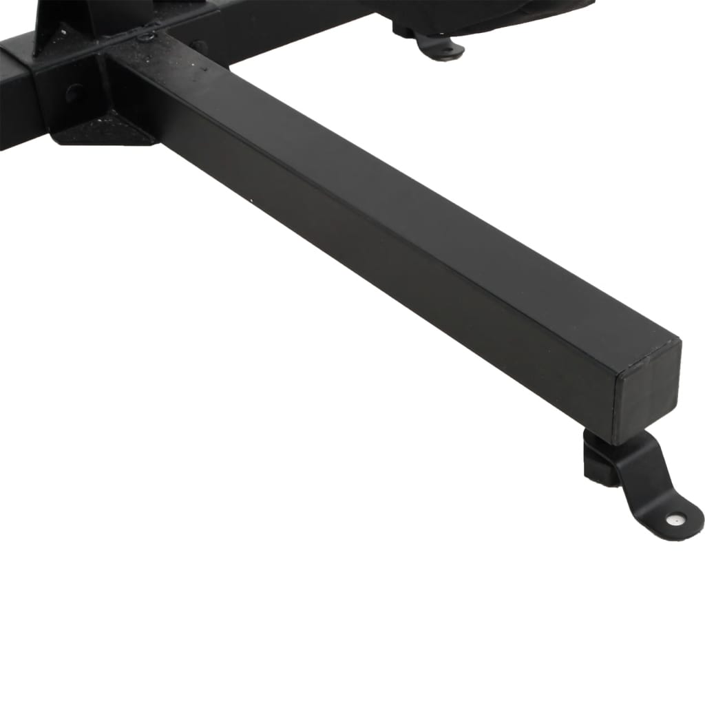 Rastrelliera Porta Kayak Per 2 Kayak 250X57X127,5 Cm In Acciaio Nero