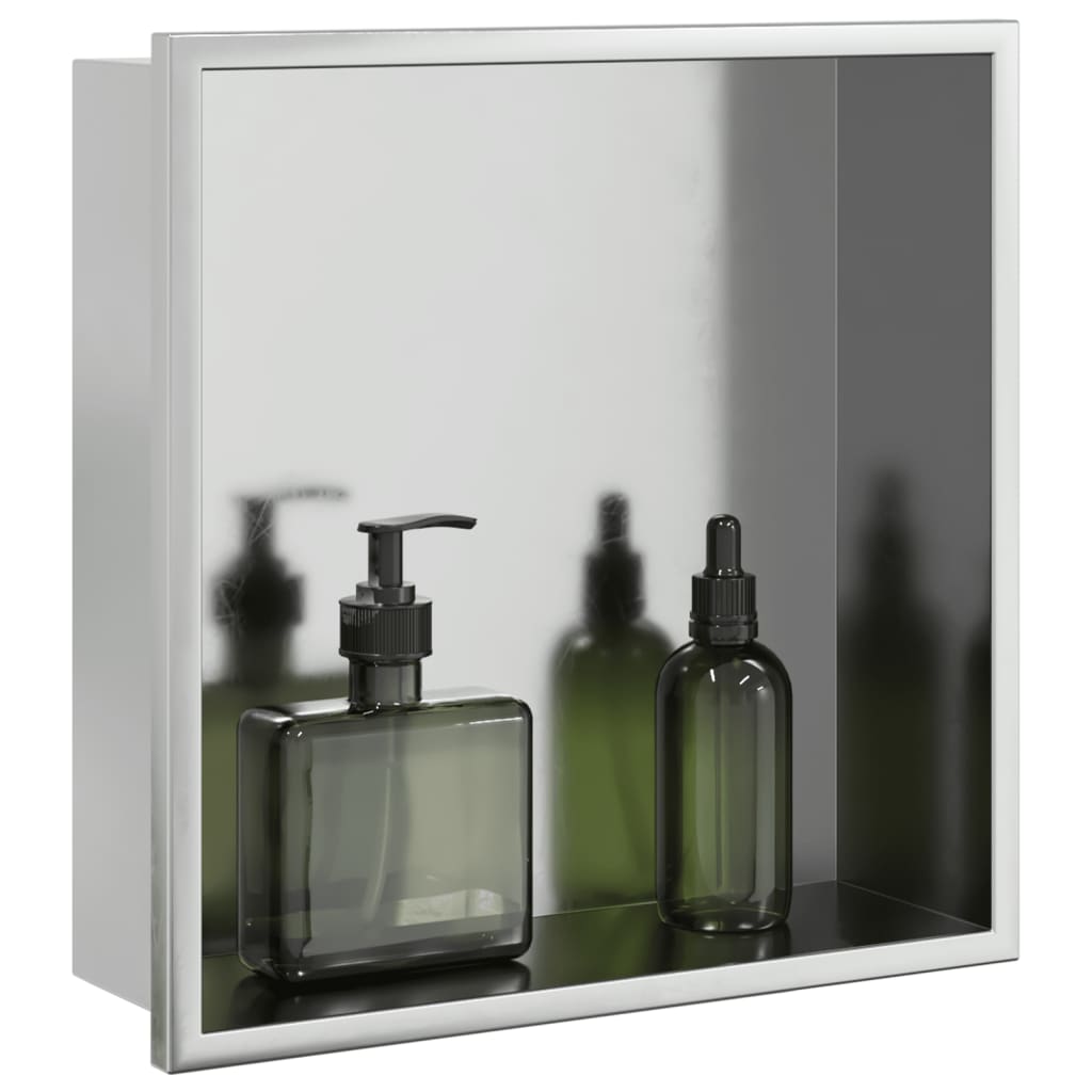 Nicchia Per Doccia Spazzolato 32X32X9Cm In Acciaio Inox