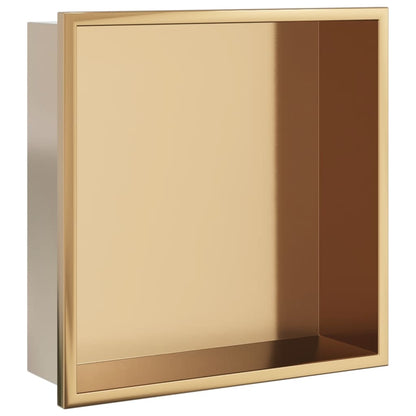 Nicchia Per Doccia Spazzolato 32X32X9Cm In Acciaio Inox