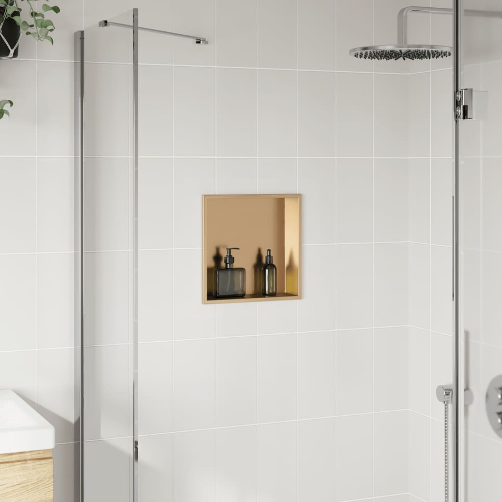 Nicchia Per Doccia Spazzolato 32X32X9Cm In Acciaio Inox