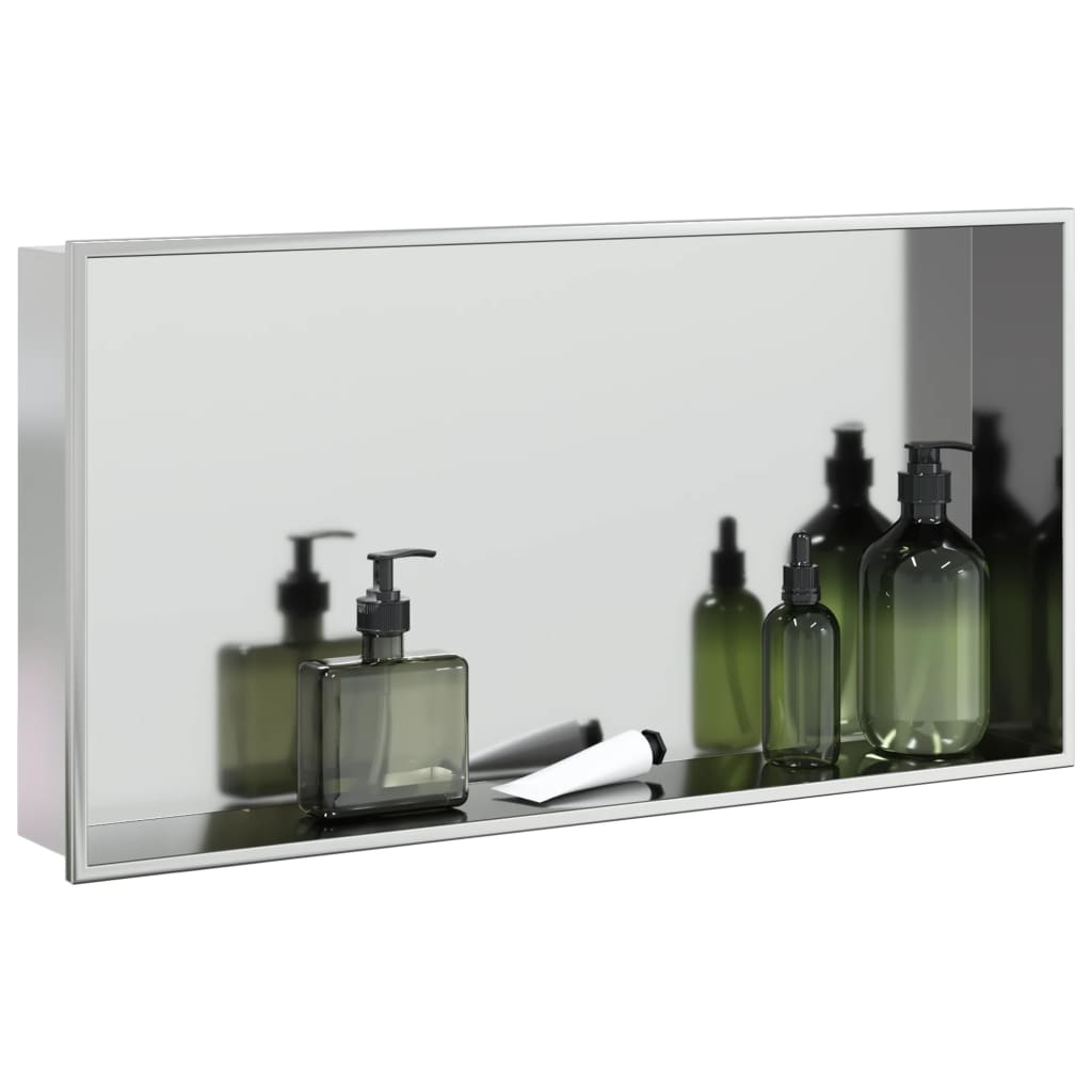 Nicchia Per Doccia Spazzolato 62X32X9Cm In Acciaio Inox