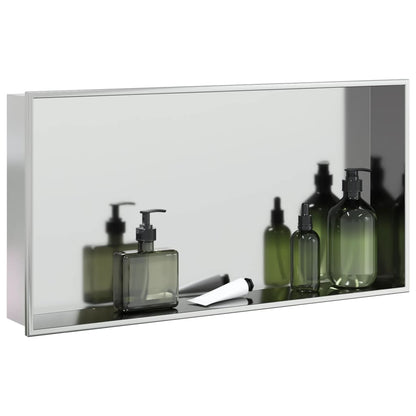 Nicchia Per Doccia Spazzolato 62X32X9Cm In Acciaio Inox