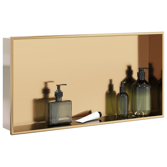Nicchia Per Doccia Spazzolato 62X32X9Cm In Acciaio Inox
