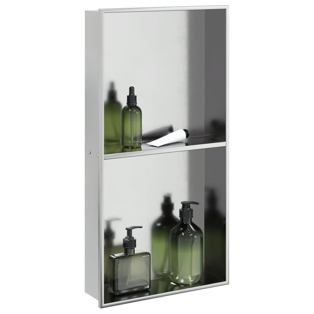 Nicchia Per Doccia Opaco 32X62X9Cm In Acciaio Inox
