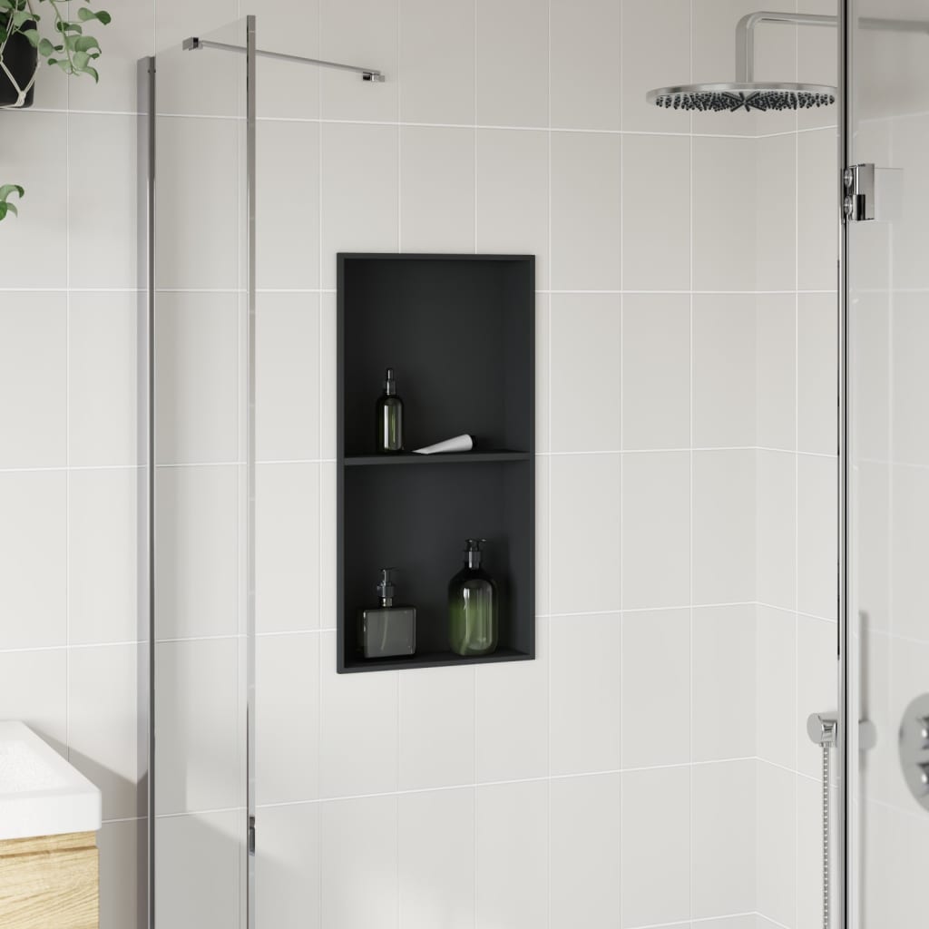 Nicchia Per Doccia Opaco 32X62X9Cm In Acciaio Inox