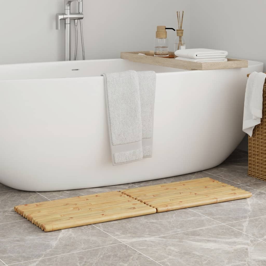 Tappetino Da Bagno 2 Pz In Bambù