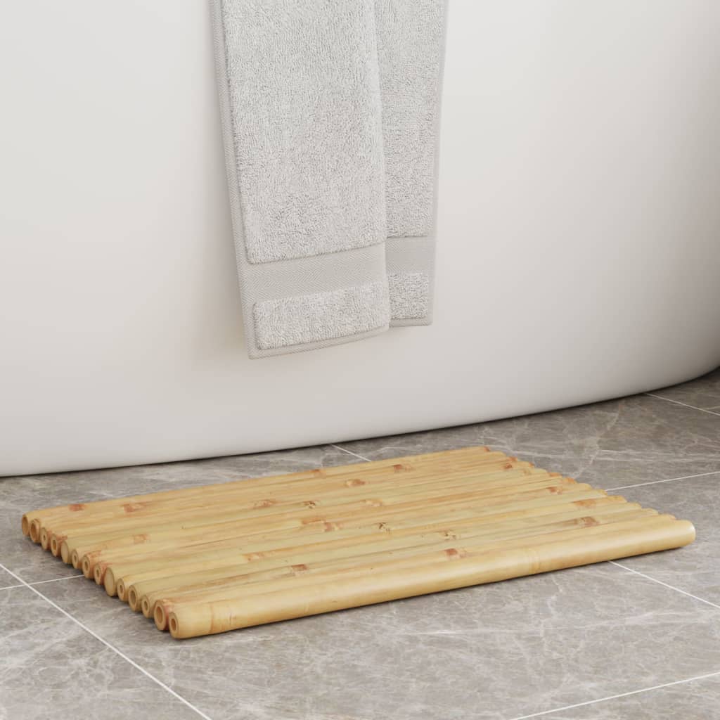 Tappetino Da Bagno 2 Pz In Bambù