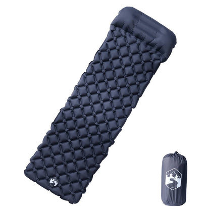 Materasso Campeggio Gonfiabile Con Cuscino 1 Persona Arancione
