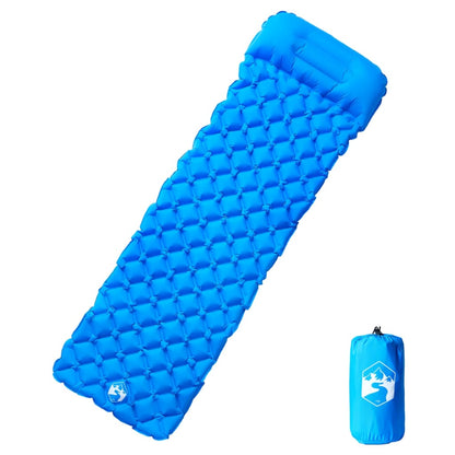 Materasso Campeggio Gonfiabile Con Cuscino 1 Persona Arancione