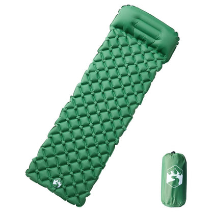 Materasso Campeggio Gonfiabile Con Cuscino 1 Persona Arancione