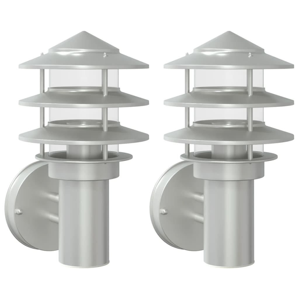 Applique Da Ester 2 Pz In Acciaio Issidabile Argento