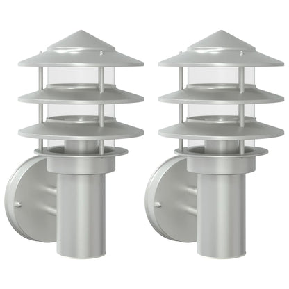 Applique Da Ester 2 Pz In Acciaio Issidabile Argento