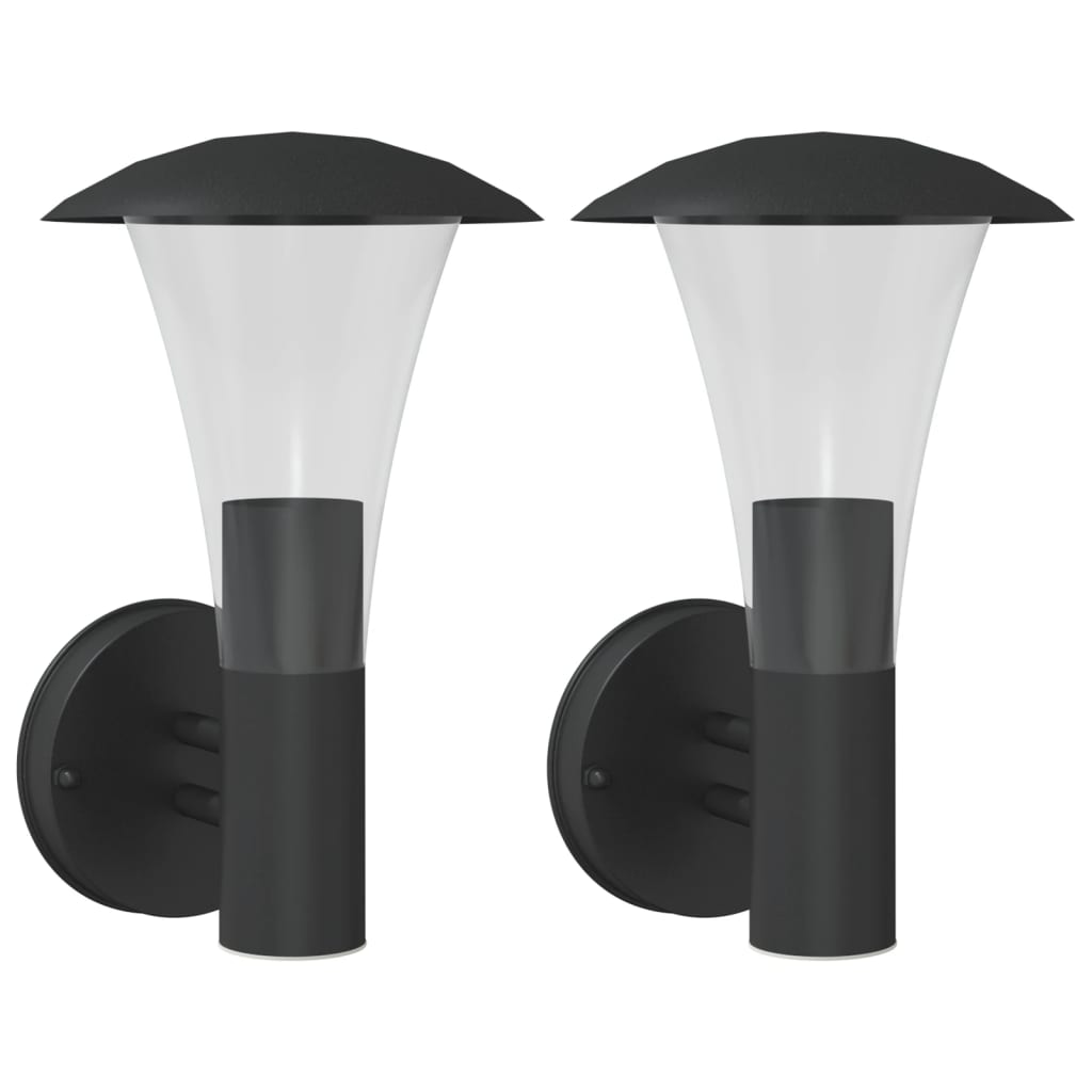 Applique Da Ester 2 Pz Nere In Acciaio Issidabile Nero