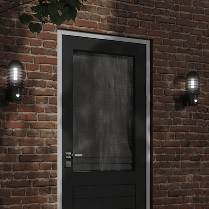 Applique Per Esterno Con Sensore 2 Pz Nere In Acciaio Inox Nero