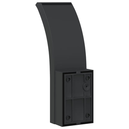 Applique Per Esterni Con Led 2 Pz Nere Alluminio Pressofuso Nero