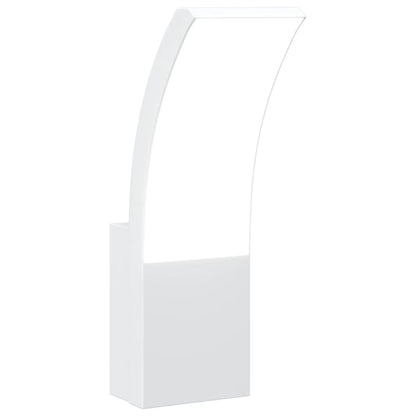 Applique Per Esterni Con Led Bianca In Alluminio Pressofuso Bianco