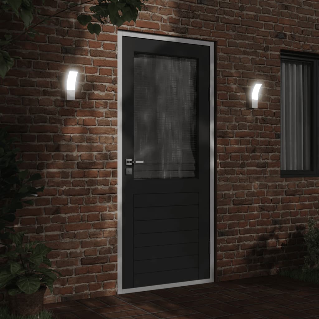Applique Per Esterni Con Led Bianca In Alluminio Pressofuso Bianco