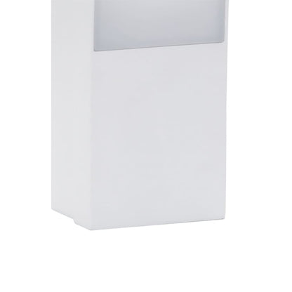 Applique Per Esterni Con Led Bianca In Alluminio Pressofuso Bianco