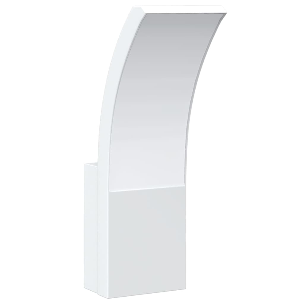 Applique Per Esterni Con Led 2 Pz Bianche Alluminio Pressofuso Bianco