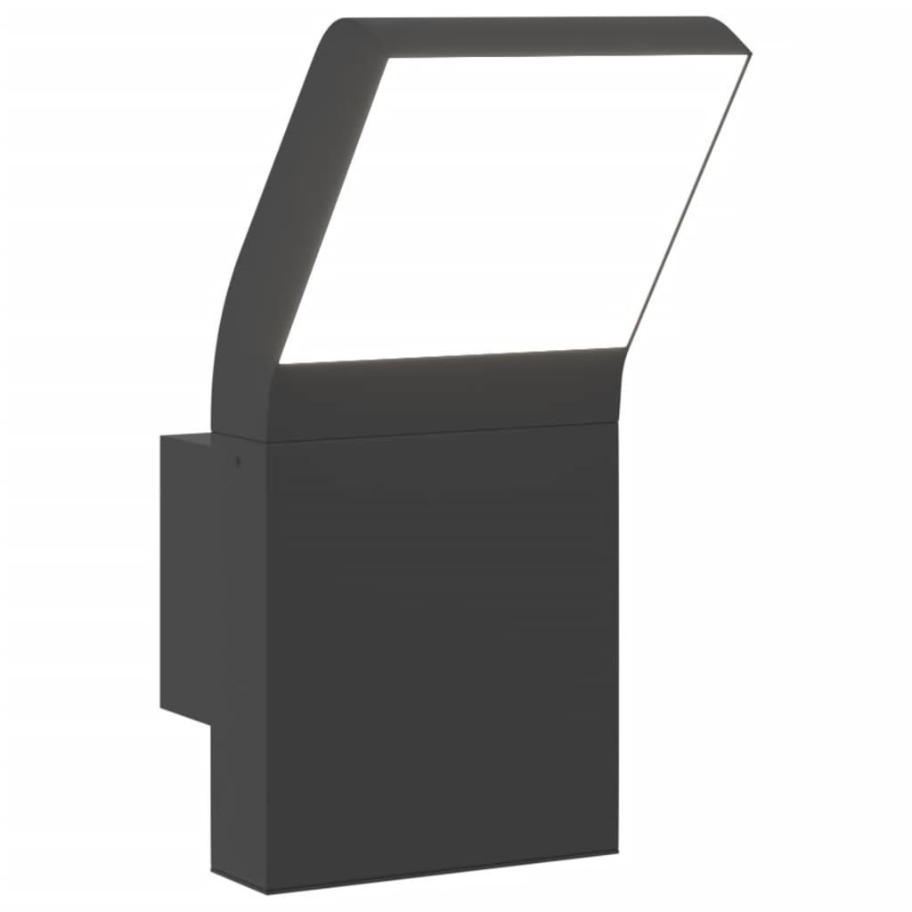 Applique Per Esterni Con Led Nera In Alluminio Pressofuso Nero