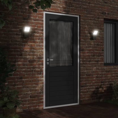 Applique Per Esterni Con Led Nera In Alluminio Pressofuso Nero