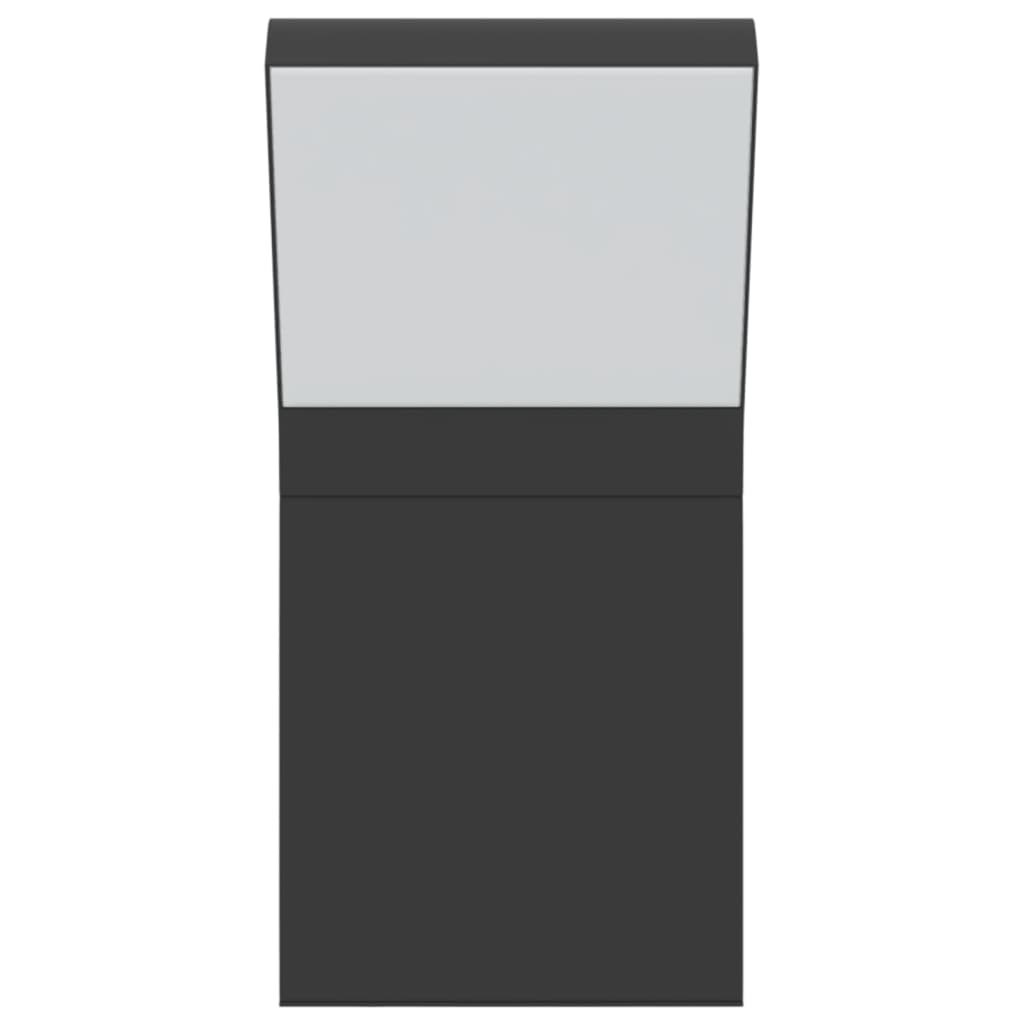 Applique Per Esterni Con Led Nera In Alluminio Pressofuso Nero