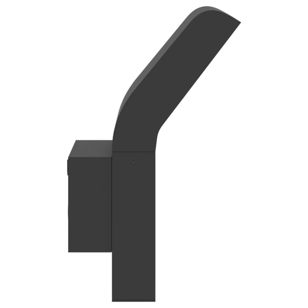 Applique Per Esterni Con Led Nera In Alluminio Pressofuso Nero