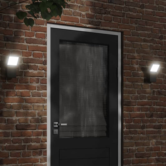 Applique Per Esterni Con Led Nera In Alluminio Pressofuso Nero
