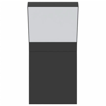 Applique Per Esterni Con Led 2 Pz Nere Alluminio Pressofuso Nero