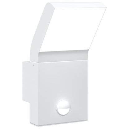 Applique Con Led E Sensore Bianca In Alluminio Pressofuso Bianco