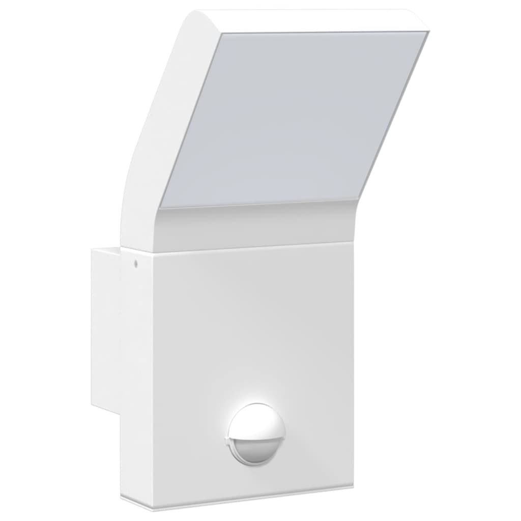 Applique Con Led E Sensore Bianca In Alluminio Pressofuso Bianco