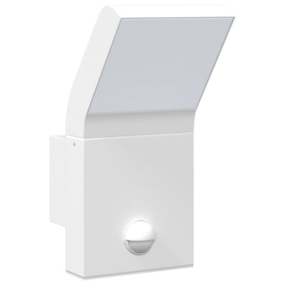 Applique Con Led E Sensore Bianca In Alluminio Pressofuso Bianco