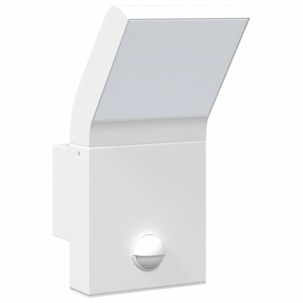 Applique Con Led E Sensore 2 Pz Bianche In Alluminio Pressofuso Bianco