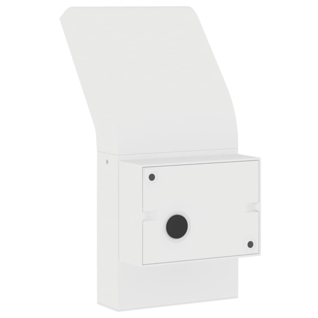 Applique Con Led E Sensore 2 Pz Bianche In Alluminio Pressofuso Bianco