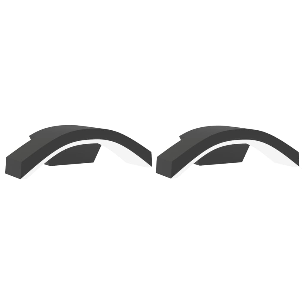 Applique Per Esterni Con Led 2 Pz Nere Alluminio Pressofuso Nero