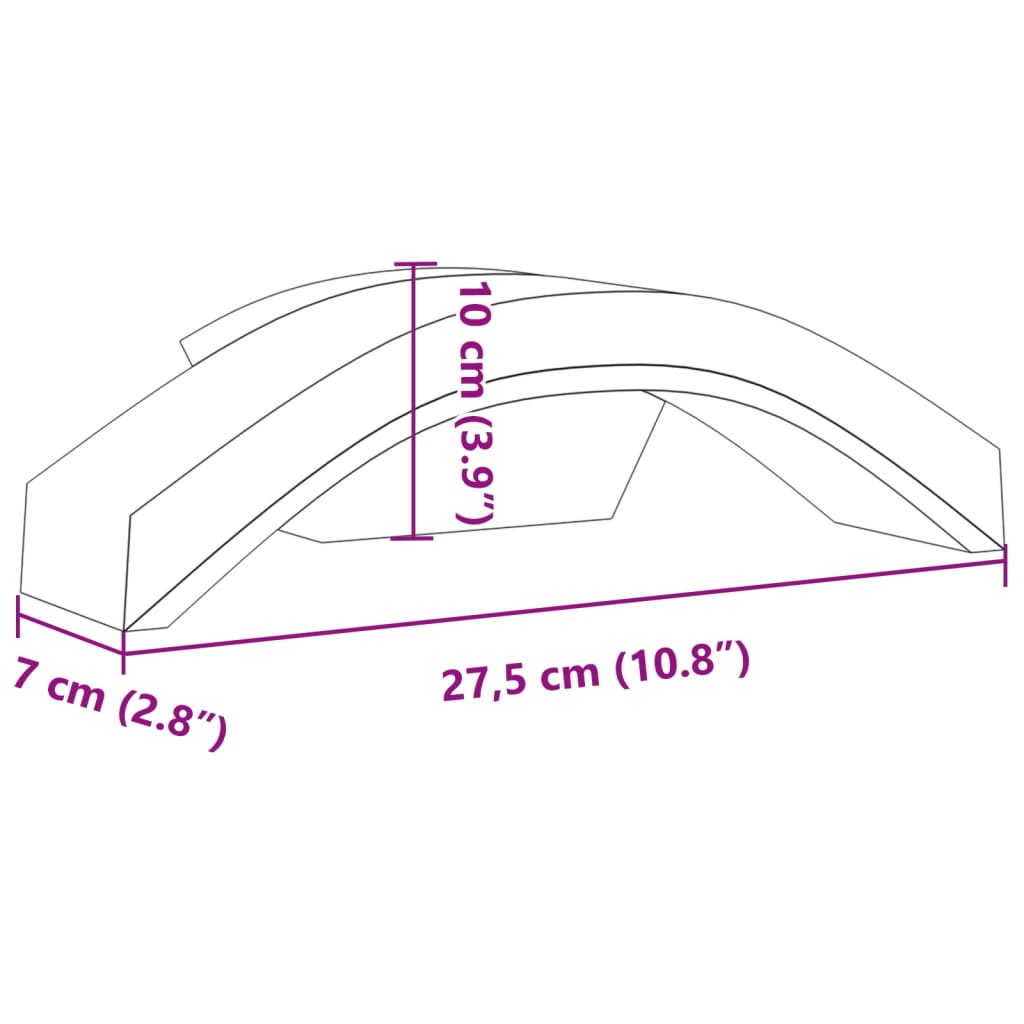 Applique Per Esterni Con Led 2 Pz Nere Alluminio Pressofuso Nero