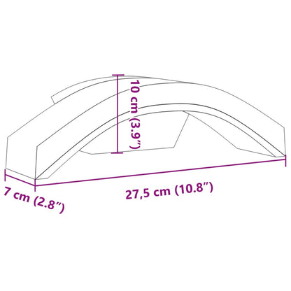 Applique Per Esterni Con Led 2 Pz Nere Alluminio Pressofuso Nero