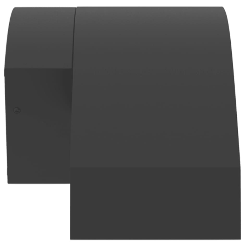 Applique Con Led E Sensore Nera In Alluminio Pressofuso Nero