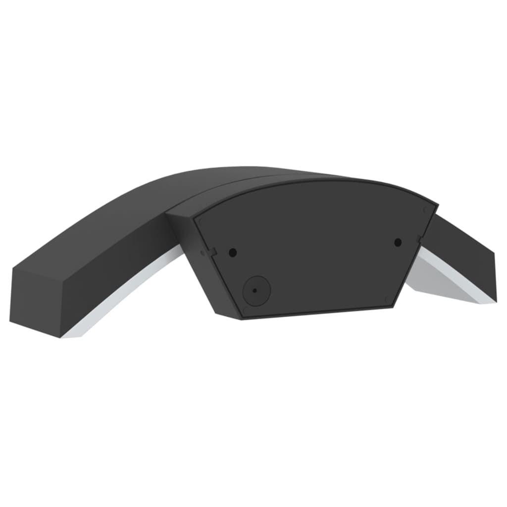 Applique Con Led E Sensore Nera In Alluminio Pressofuso Nero