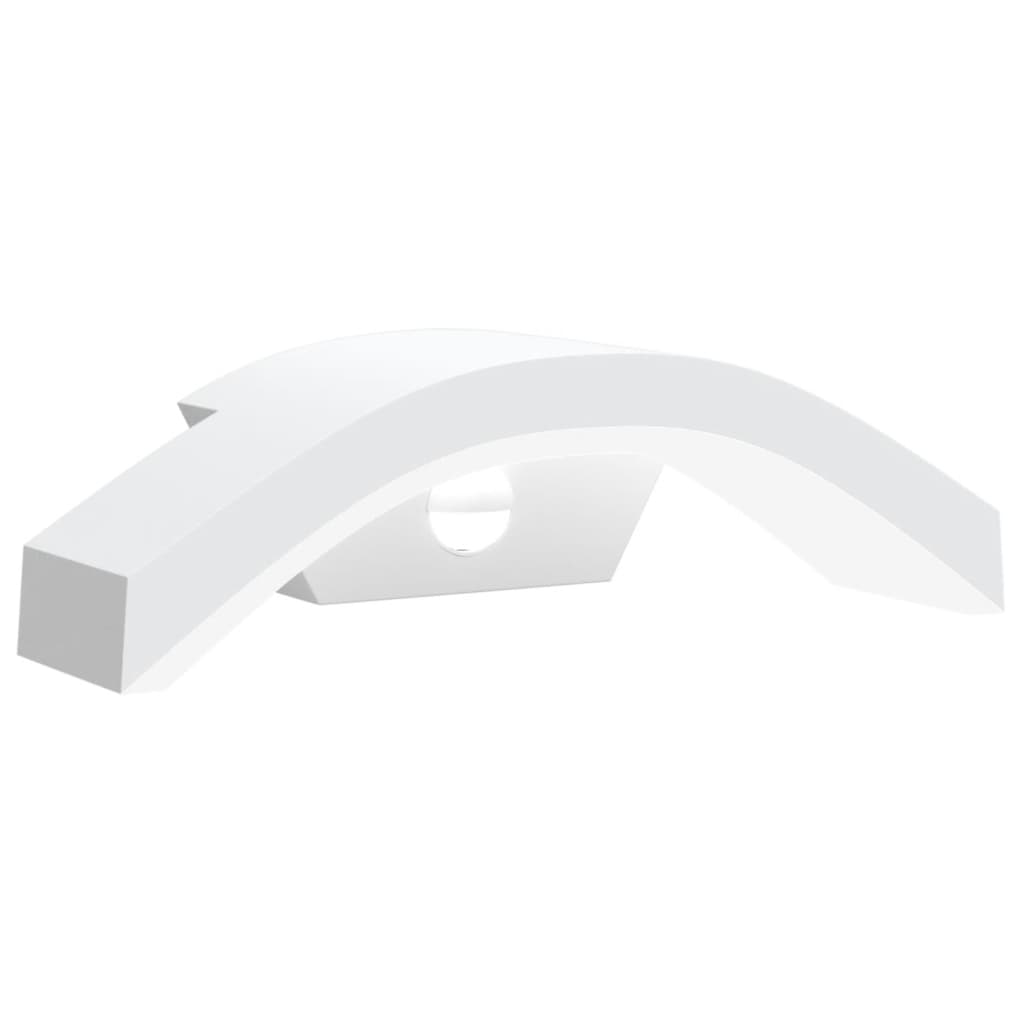 Applique Con Led E Sensore Bianca In Alluminio Pressofuso Bianco