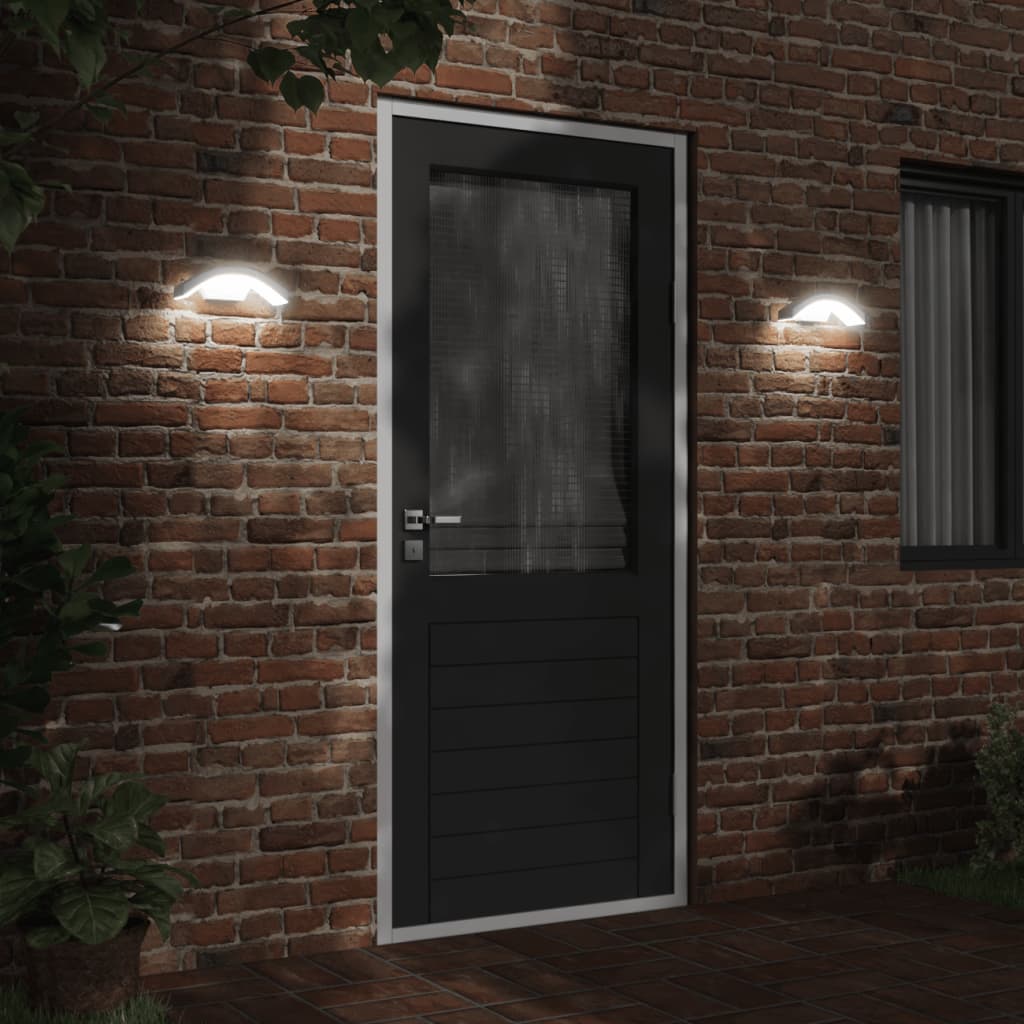 Applique Con Led E Sensore Bianca In Alluminio Pressofuso Bianco