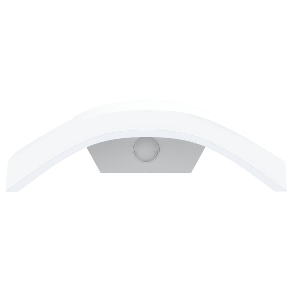 Applique Con Led E Sensore Bianca In Alluminio Pressofuso Bianco