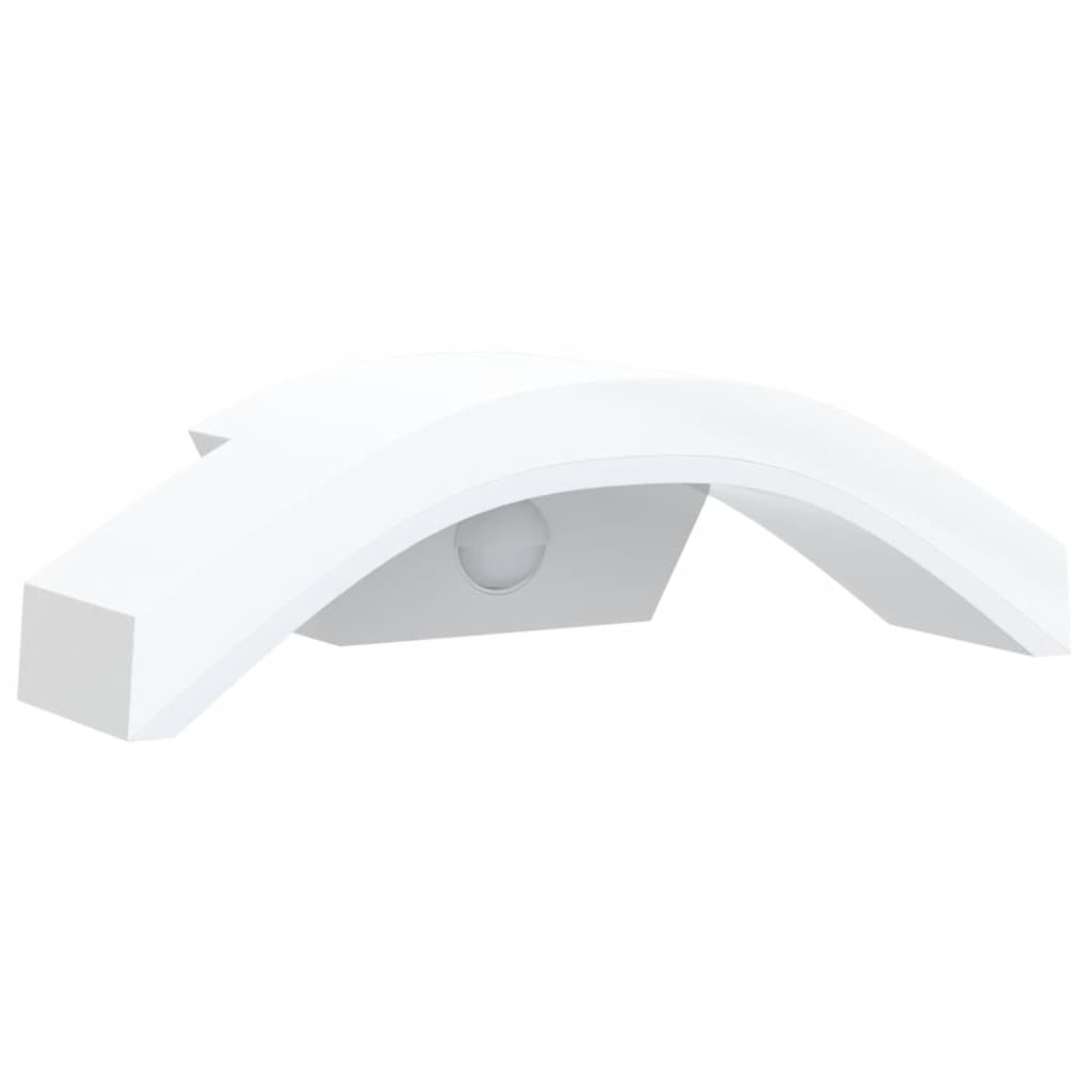 Applique Con Led E Sensore Bianca In Alluminio Pressofuso Bianco