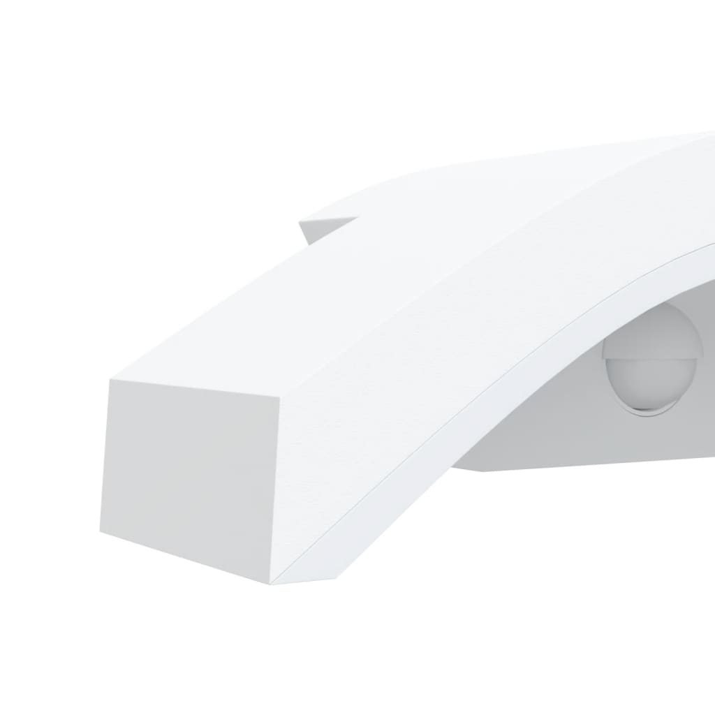 Applique Con Led E Sensore Bianca In Alluminio Pressofuso Bianco