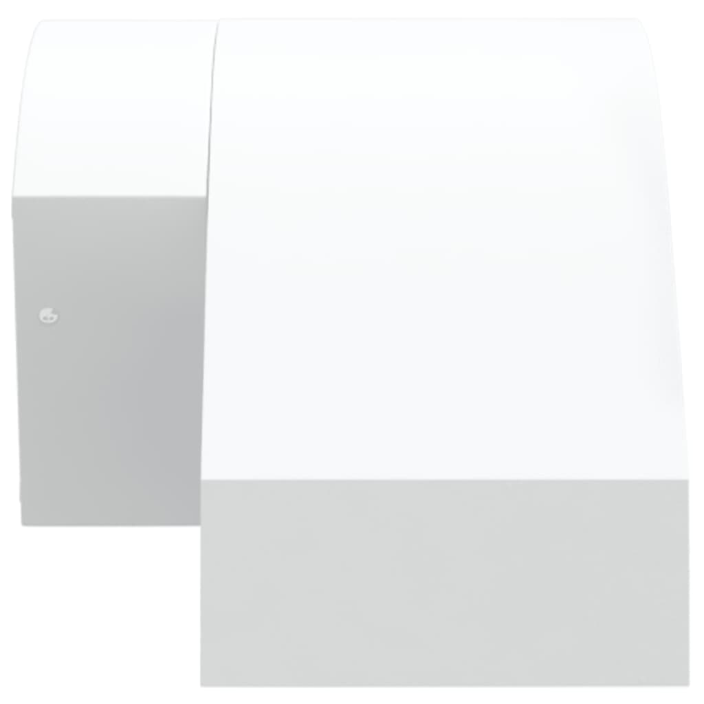 Applique Con Led E Sensore 2 Pz Bianche In Alluminio Pressofuso Bianco
