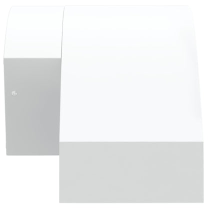 Applique Con Led E Sensore 2 Pz Bianche In Alluminio Pressofuso Bianco